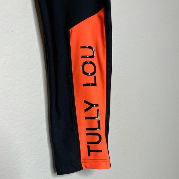 Tully Lou Shibuya Color Block Logo Leggings S - Picture 4 of 6